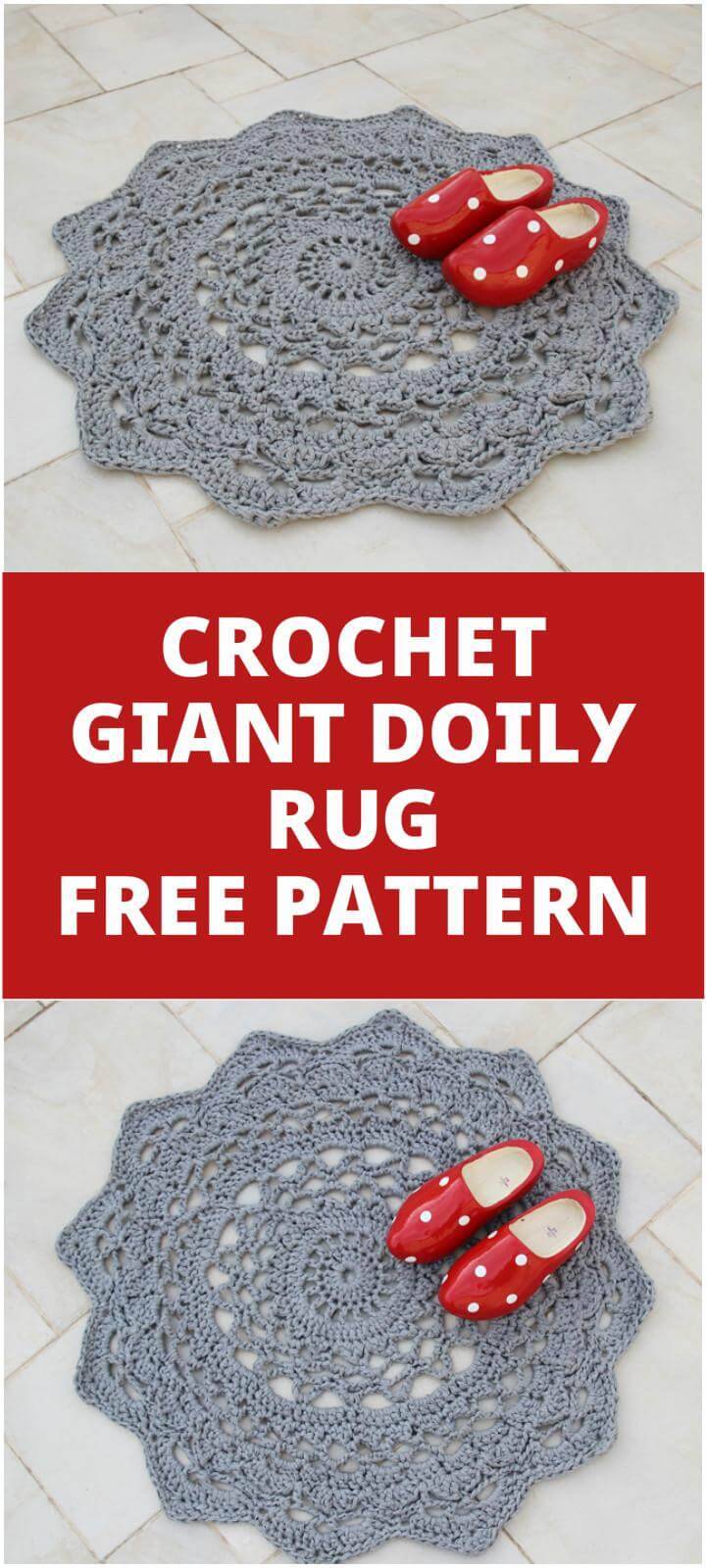 crochet giant doily mandala rug